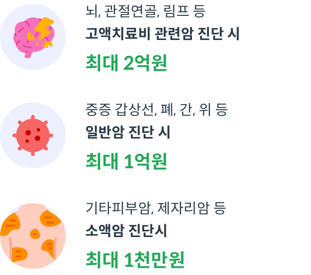 암 진단 보험금